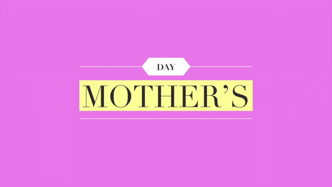 母亲节与粉红色极简主义纹理视频下载