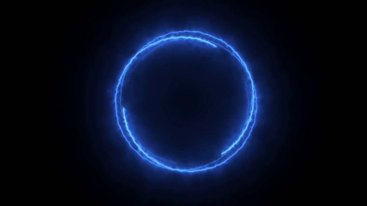 发光的蓝色进度加载循环条-循环视频素材