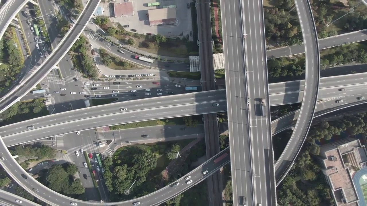 城市基础设施,天桥视频素材