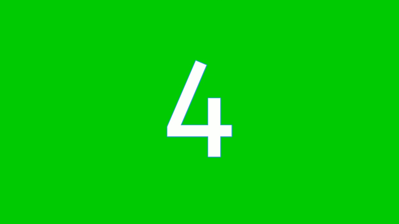 4号动画绿屏。平面设计卡通数字动画图像视频下载