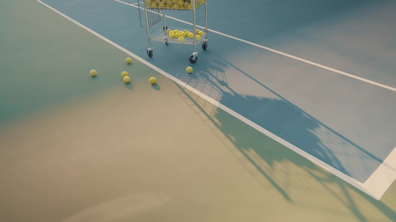 空的网球俱乐部。视频素材