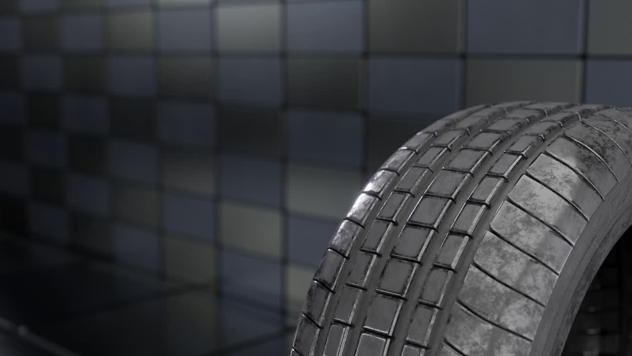 轮胎的三维可视化视频素材