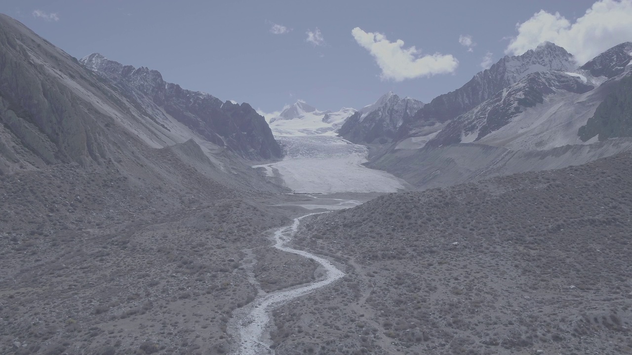 中国西藏仁龙坝冰川视频素材