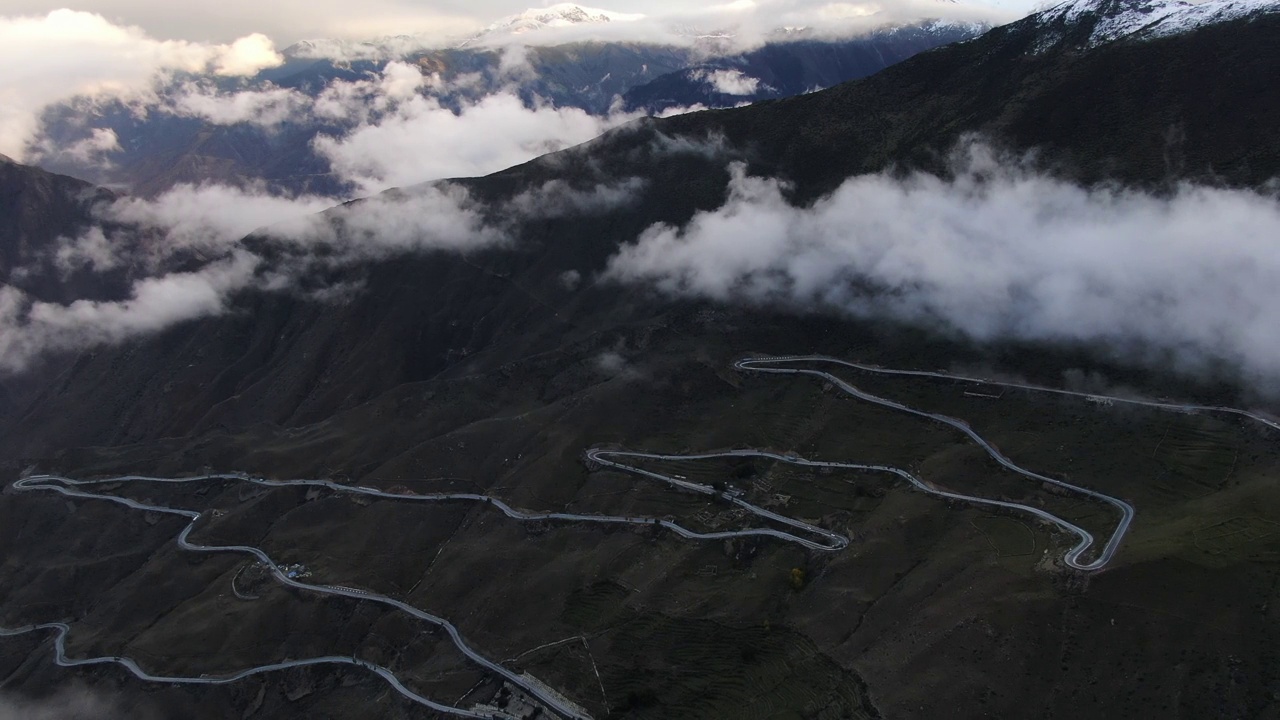 西藏航拍高速公路视频下载