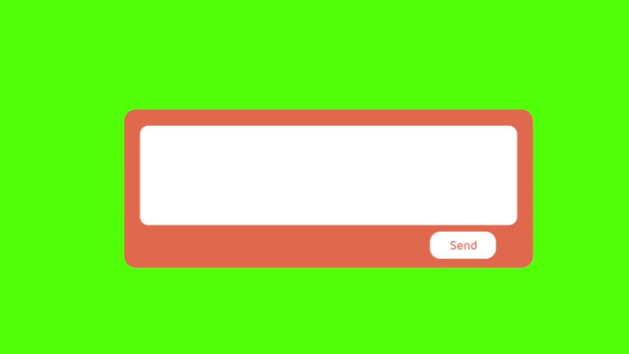 矢量设计的一个文本信息空间在一个绿色的屏幕背景视频素材