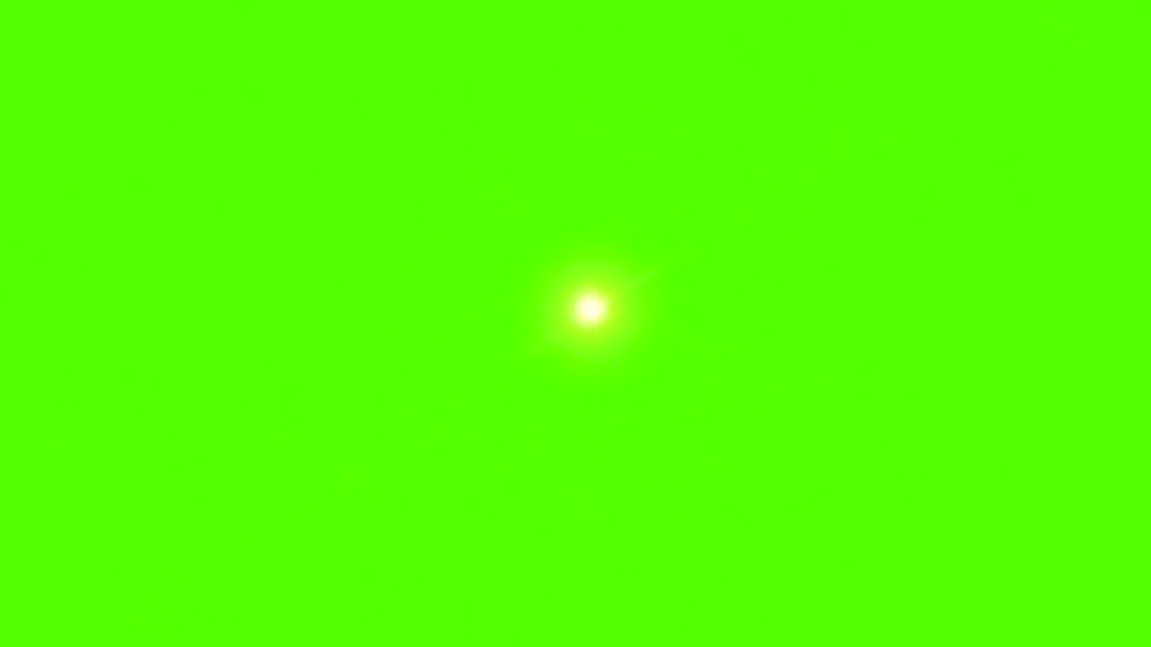 发光的星星运动图形与绿色屏幕背景视频素材