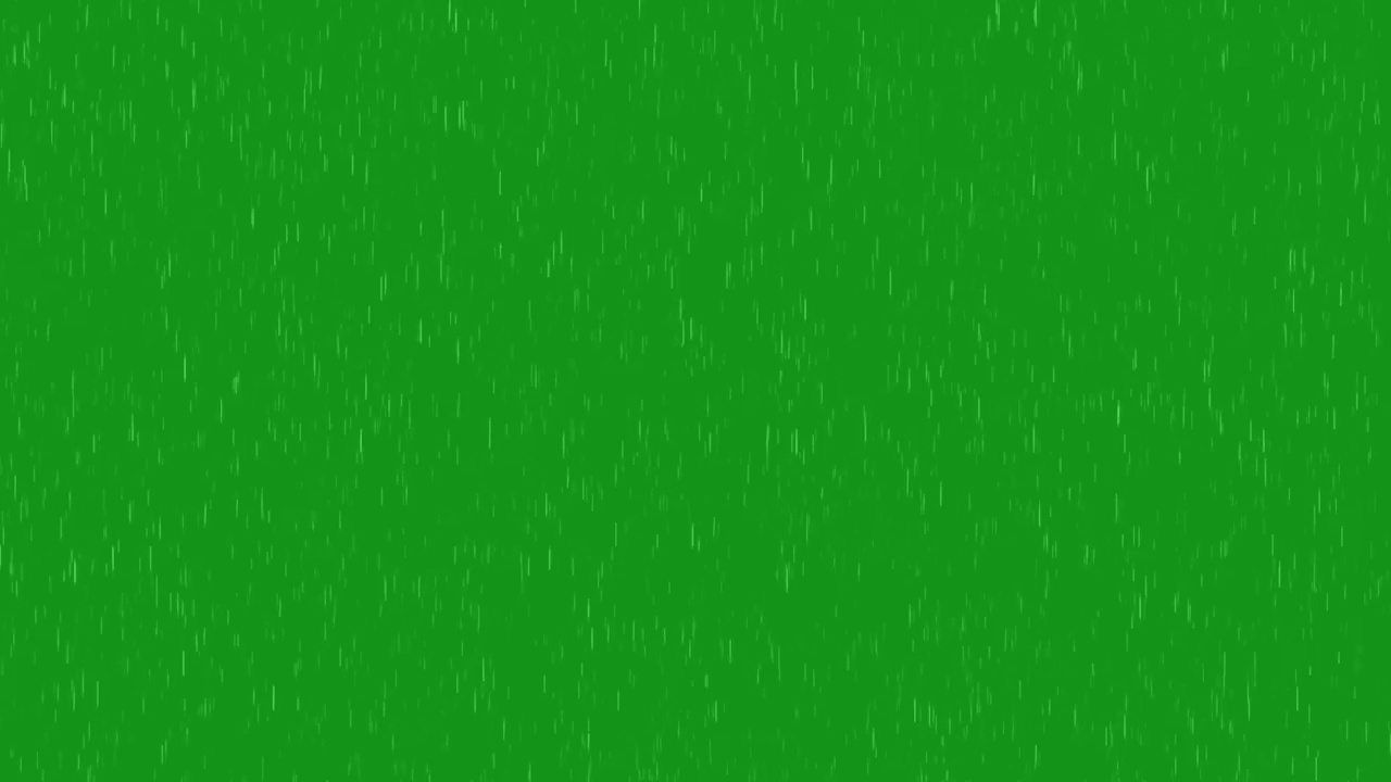 雨落在绿幕的背景上。视频下载