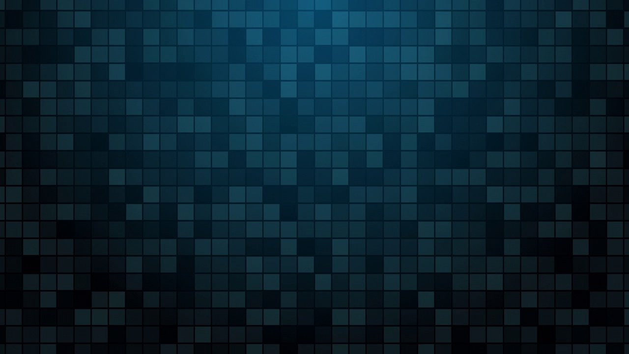 无缝循环。数字技术背景与蓝色正方形形状。3 d抽象插图。视频素材