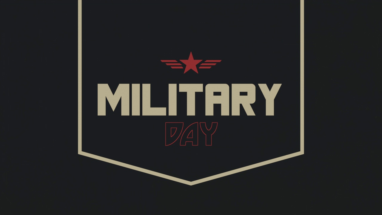 有红星和条纹的军事日视频下载