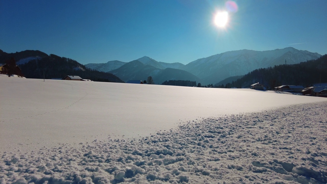 奥地利冬季景观视频下载