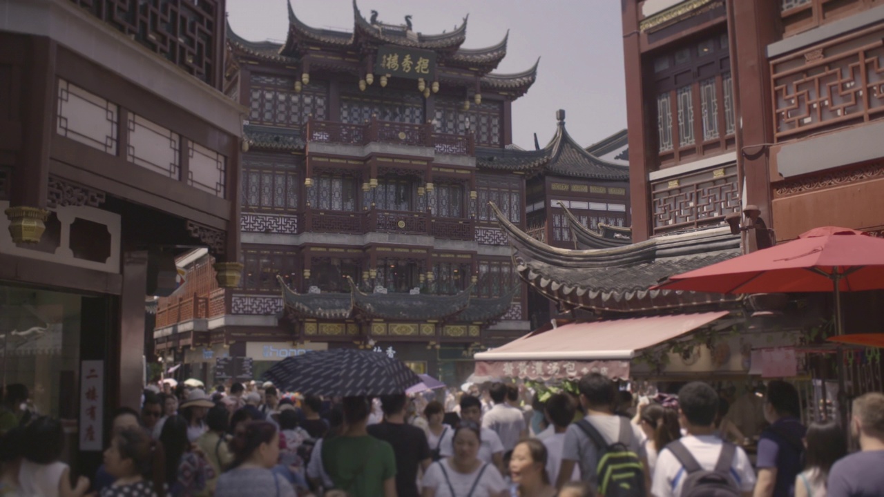 中国上海的老街视频下载