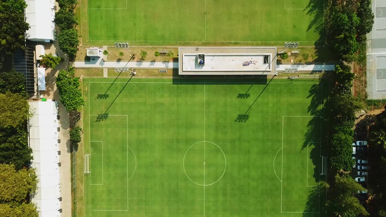 雅加达足球场的空中景色视频素材