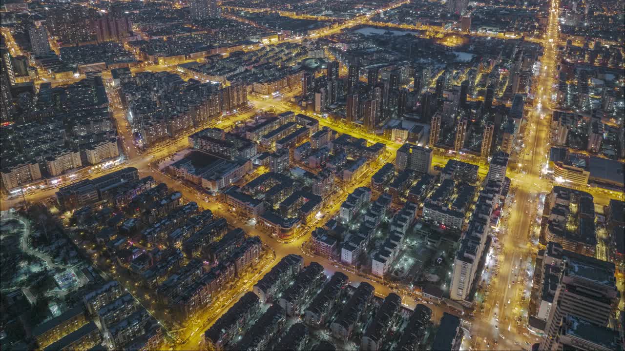 城市夜景的超缩视频素材