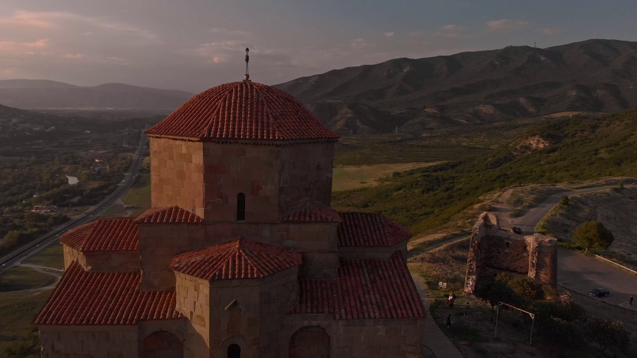 Jvari修道院是六世纪的格鲁吉亚东正教修道院视频下载