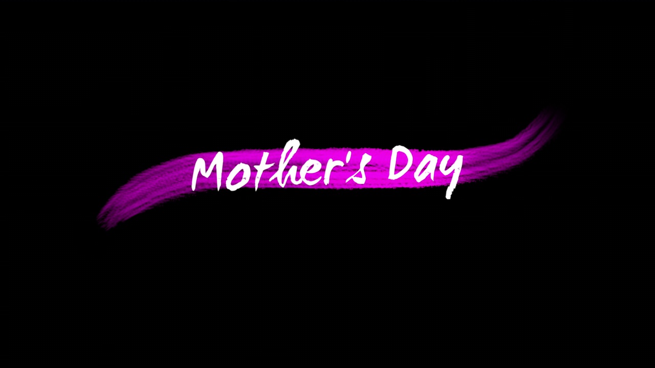 母亲节与粉红色的刷子纹理视频下载
