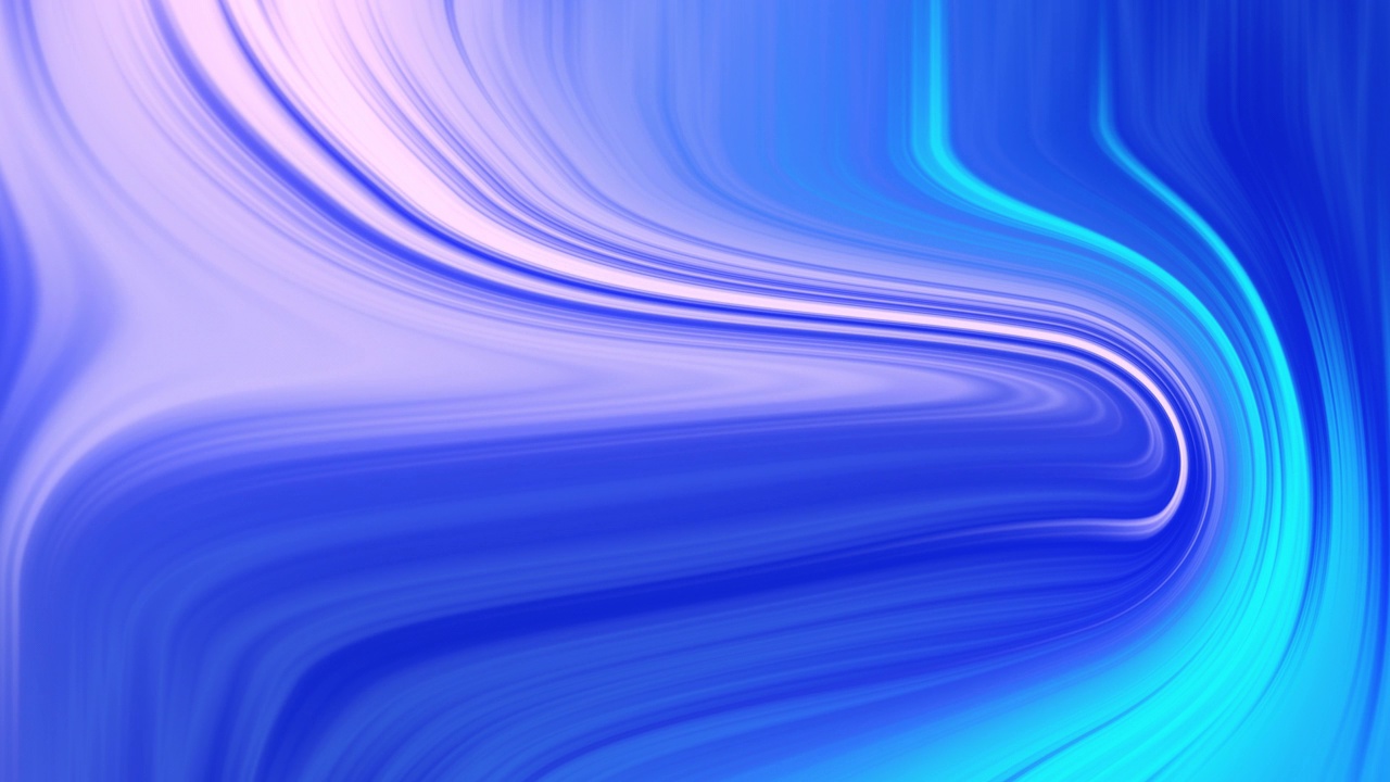 流体充满活力的梯度素材。移动的深浅蓝白颜色的4k动画与流畅的运动在帧上升到顶部与复制空间。背景概念视频素材