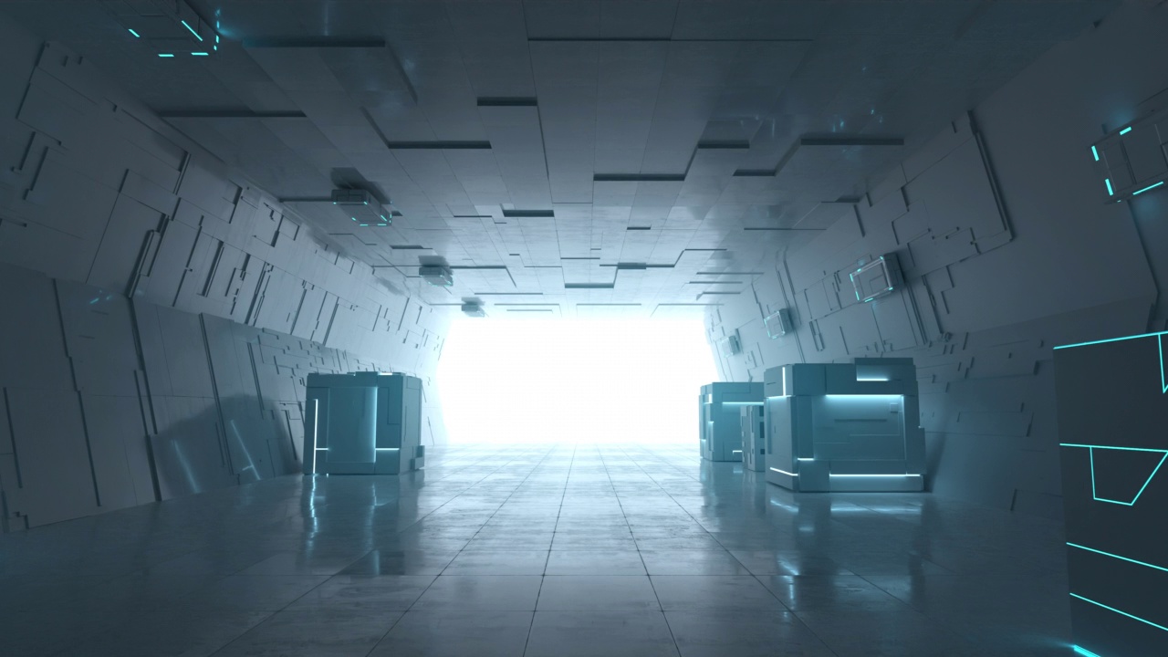 未来科幻走廊视频下载
