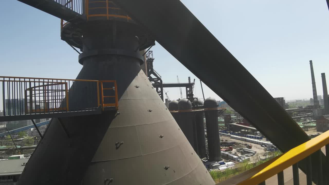 中国北京首钢工业区视频素材