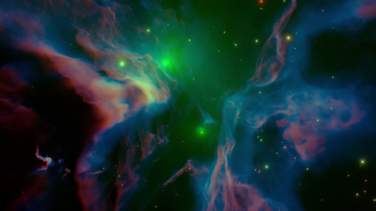 抽象的深空星云背景视频素材