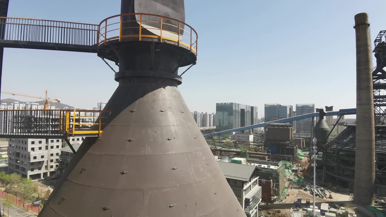 中国北京首钢工业区视频素材