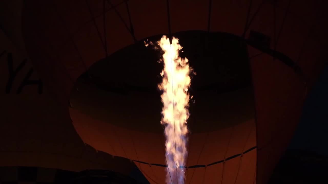 热气球制备视频素材