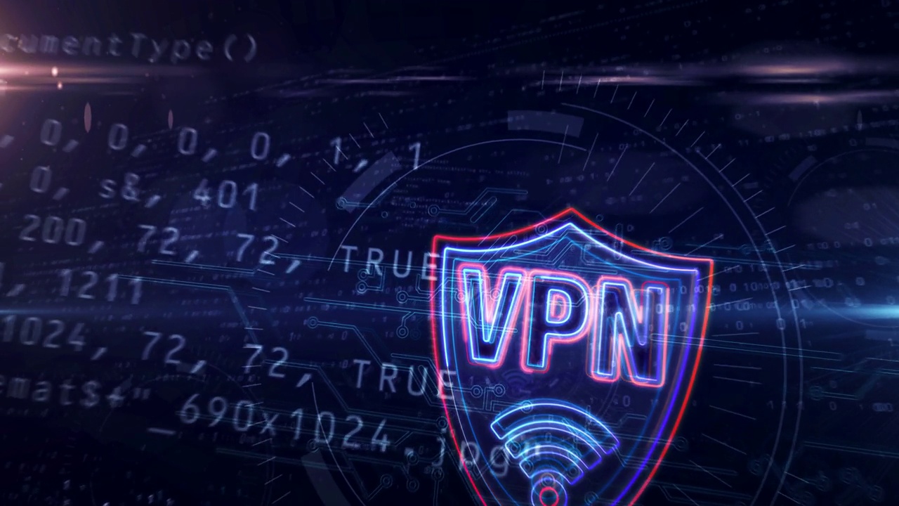 VPN霓虹灯抽象可循环隧道动画视频下载