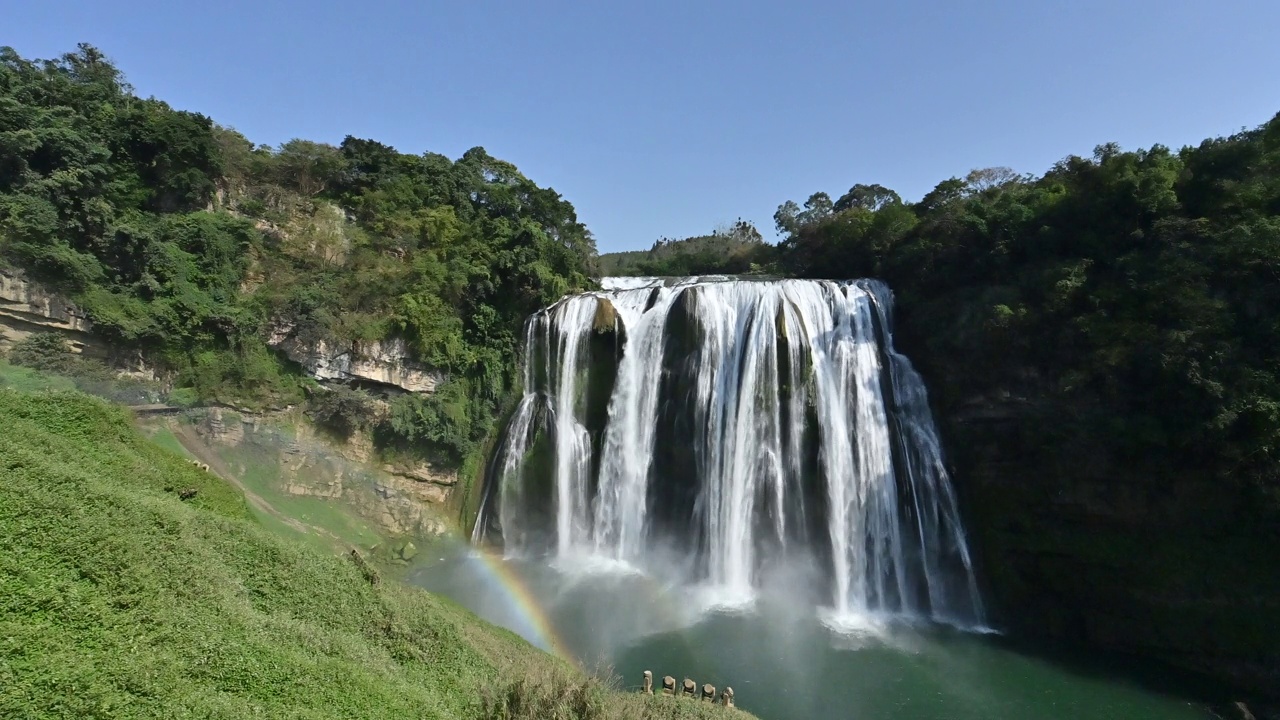 贵州黄果树瀑布4K实时视频视频素材