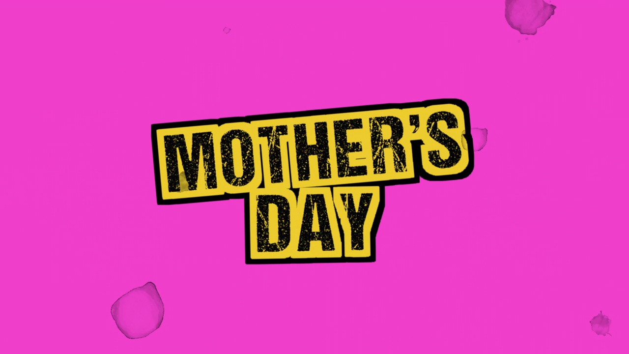 母亲节与粉红色grunge纹理视频下载