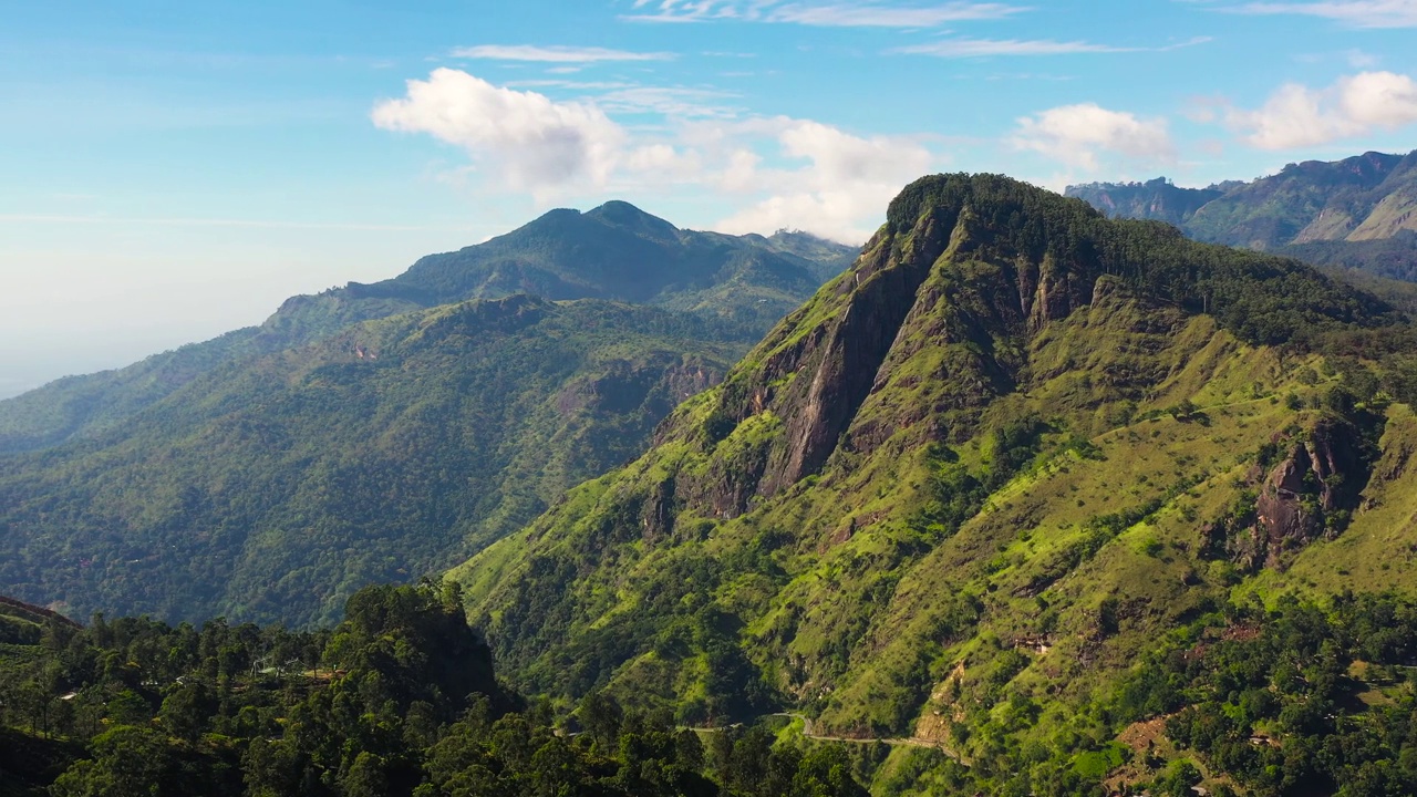 斯里兰卡的山脉和森林视频下载