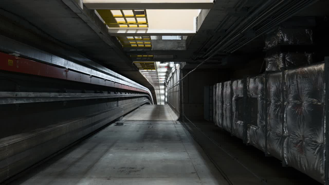 机场电车高速-抽象POV视频素材