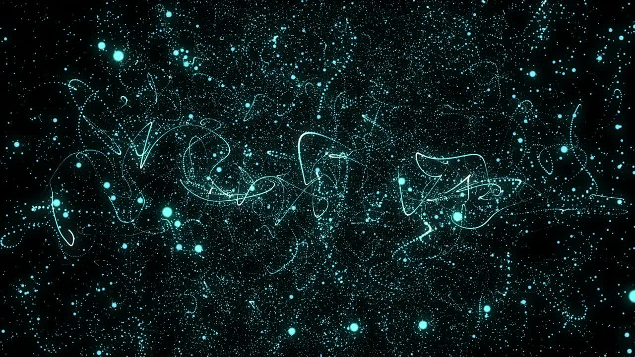 抽象星云分形背景。4K视频。视频素材