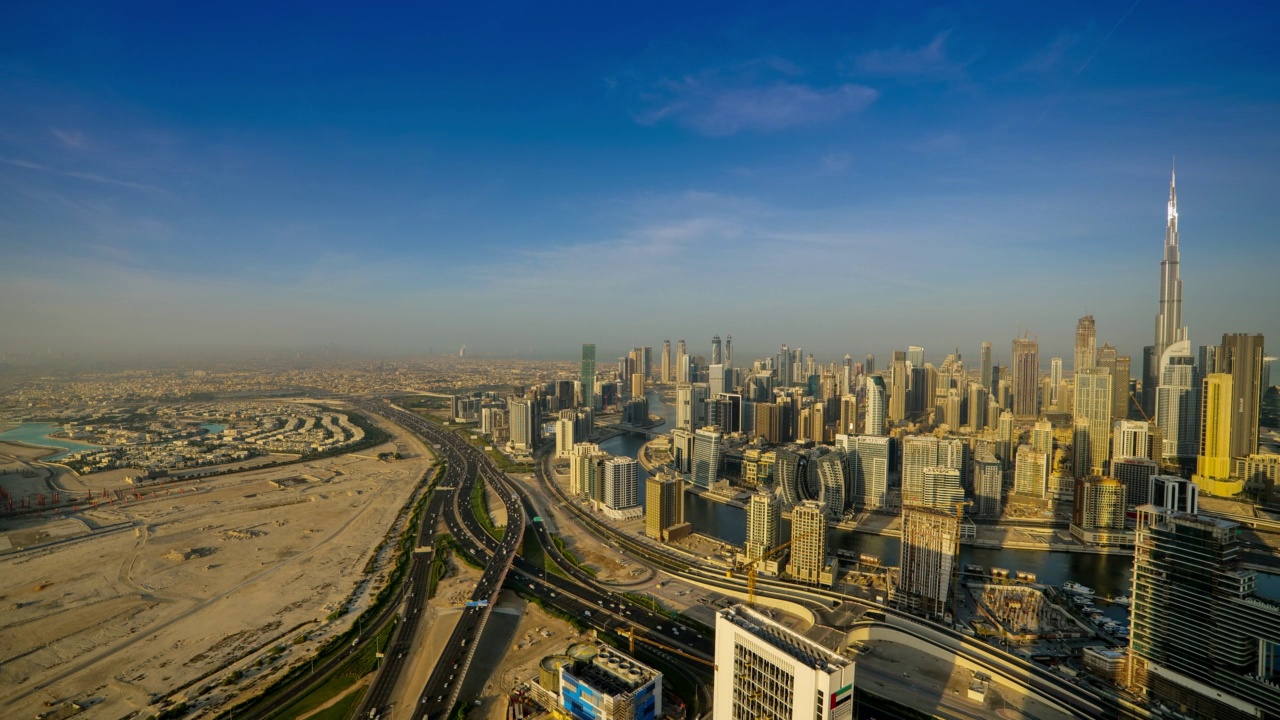 阿拉伯联合酋长国迪拜:日落视频素材