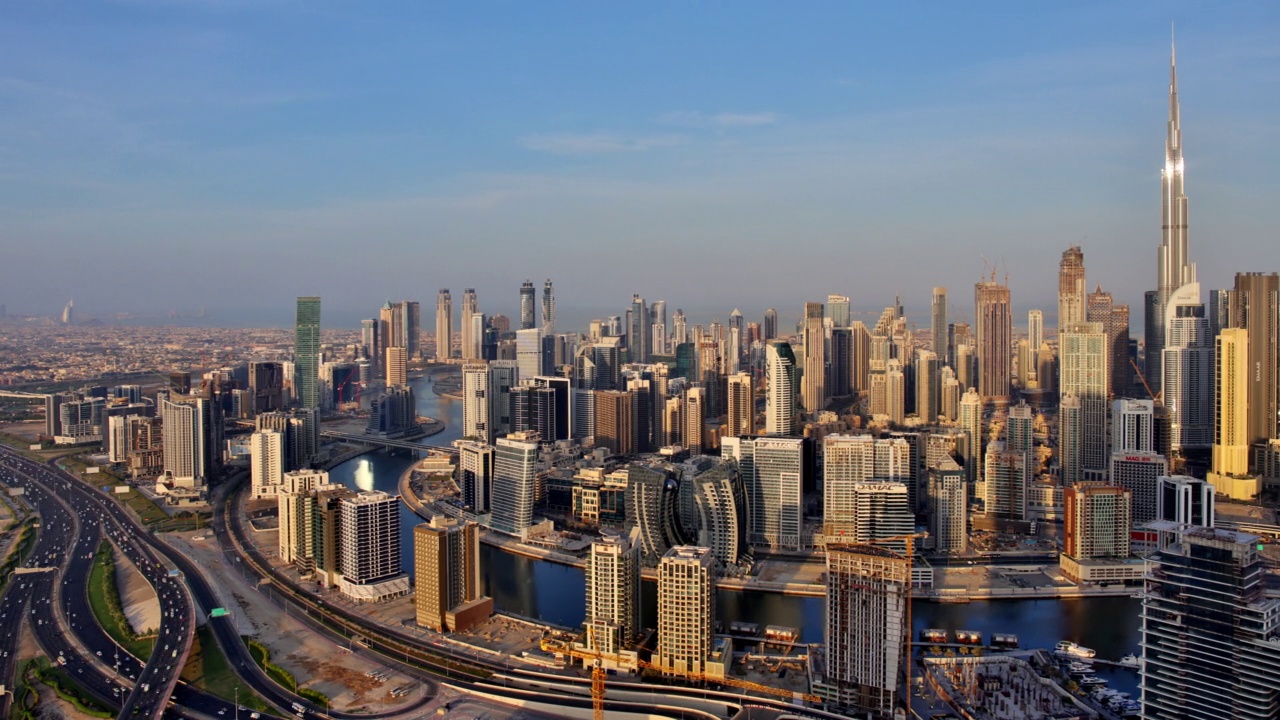 阿拉伯联合酋长国迪拜:日落视频素材