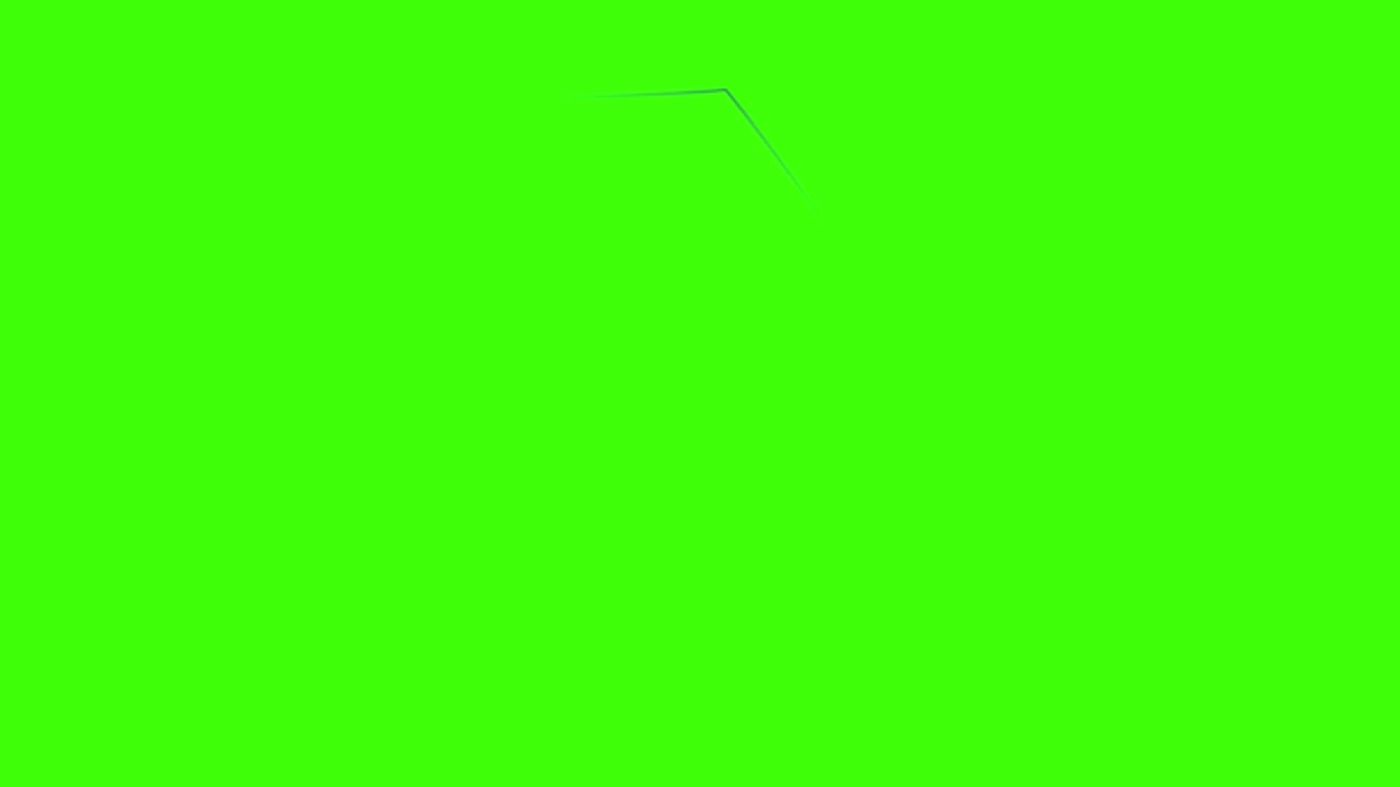 一个绿色屏幕上的开放标志图标的动画视频素材