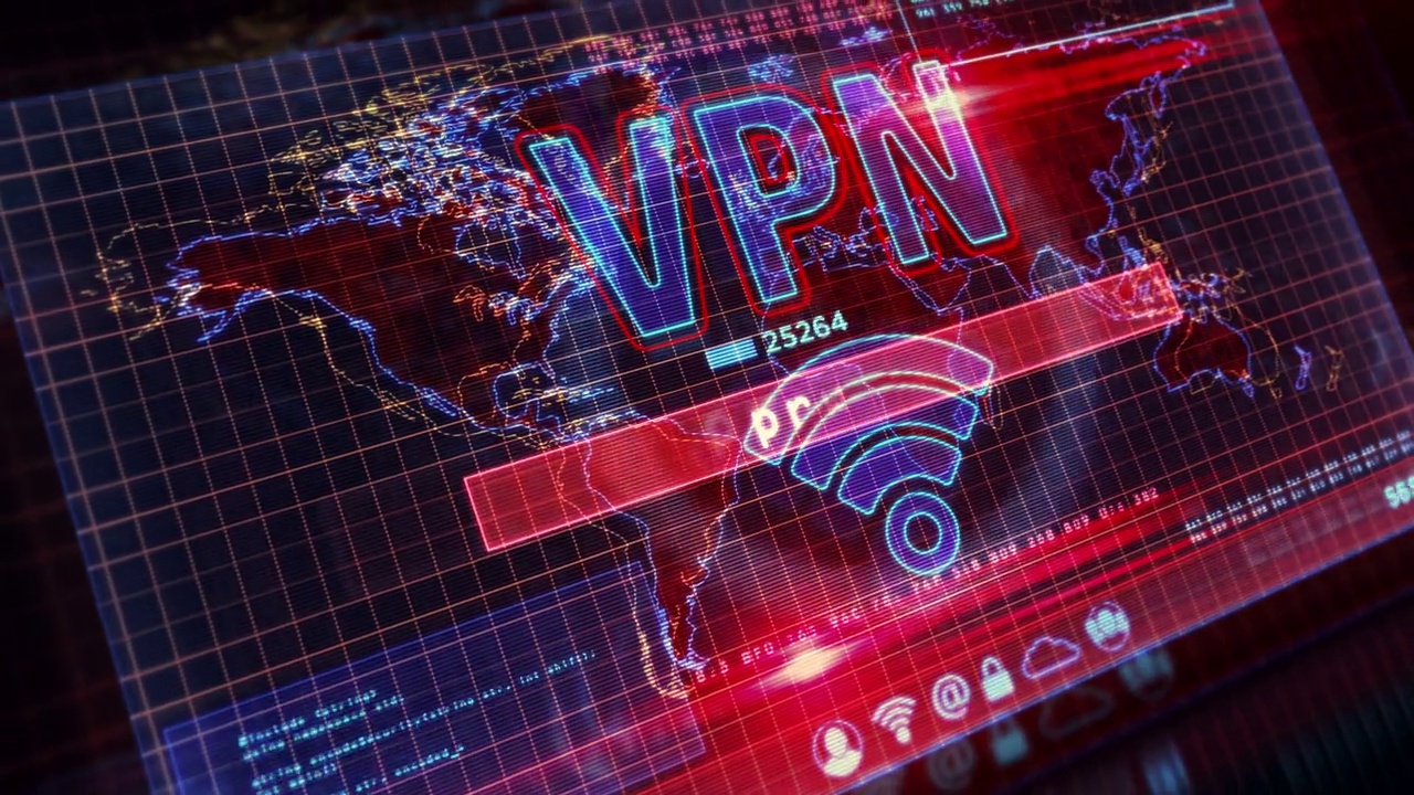 VPN网络显示屏幕视频下载