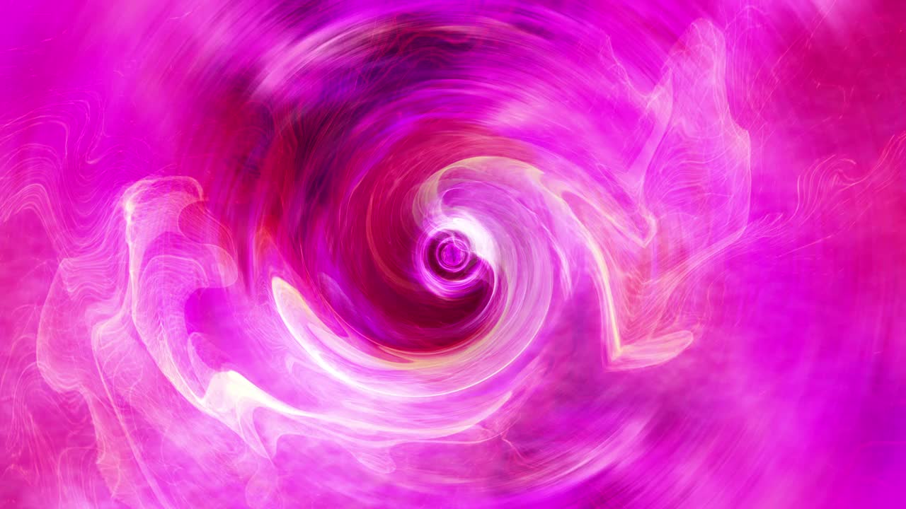 催眠的霓虹粉红波漩涡隧道闪烁和爆发。4K 3D渲染未来网格隧道vj循环。科幻矩阵之旅视频素材