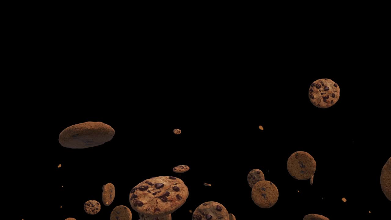 巧克力曲奇循环动画视频素材