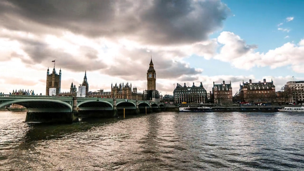伦敦议会大厦时间流逝视频素材