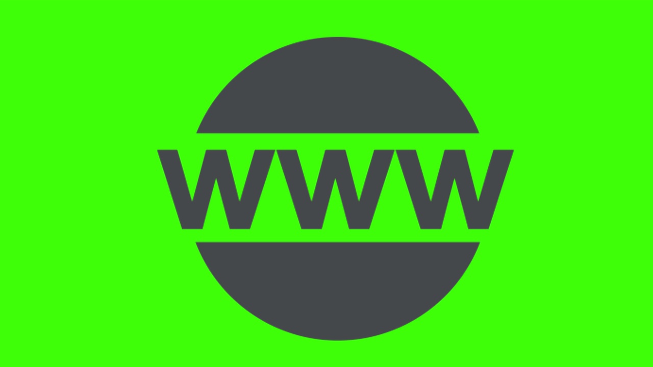 绿色屏幕，社交网络图标，www视频下载