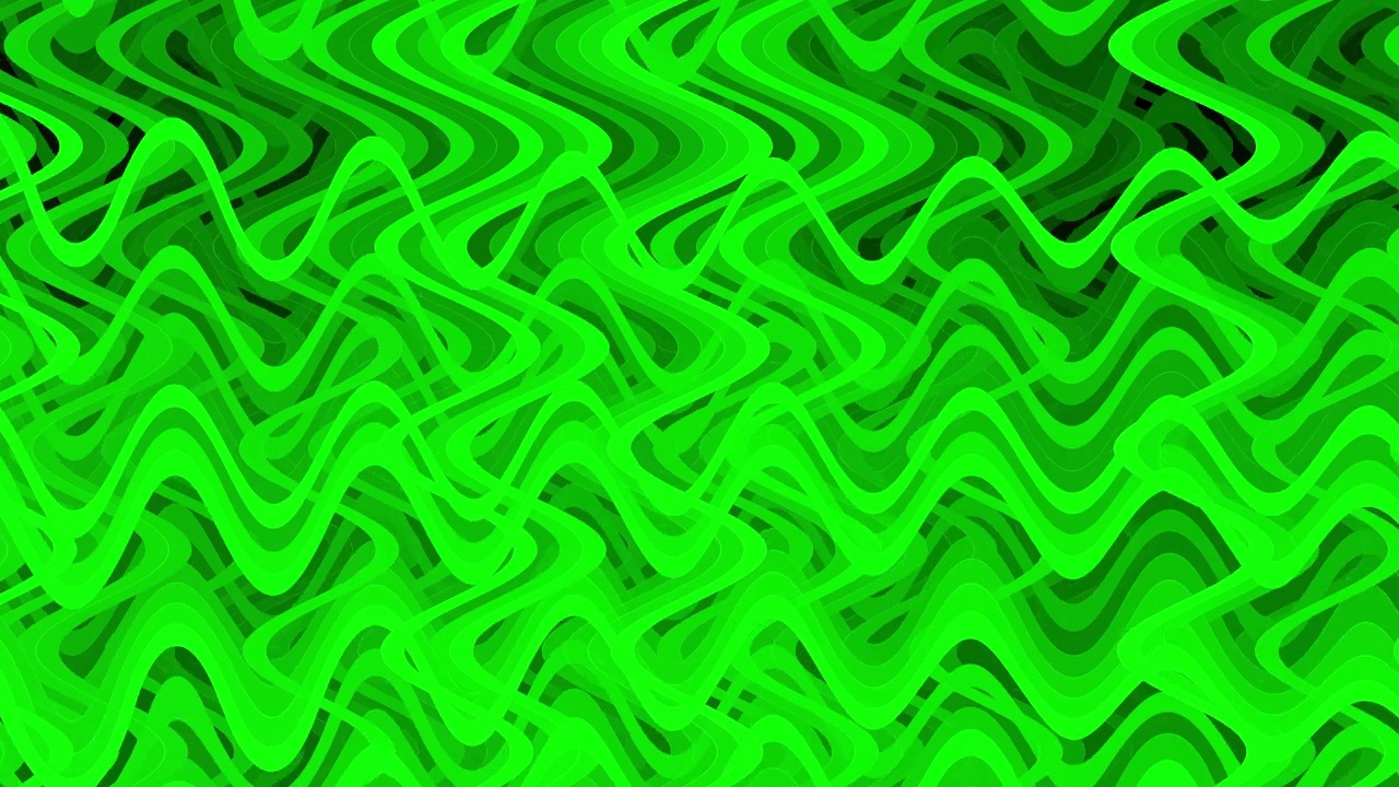 重叠的绿色曲线视频素材
