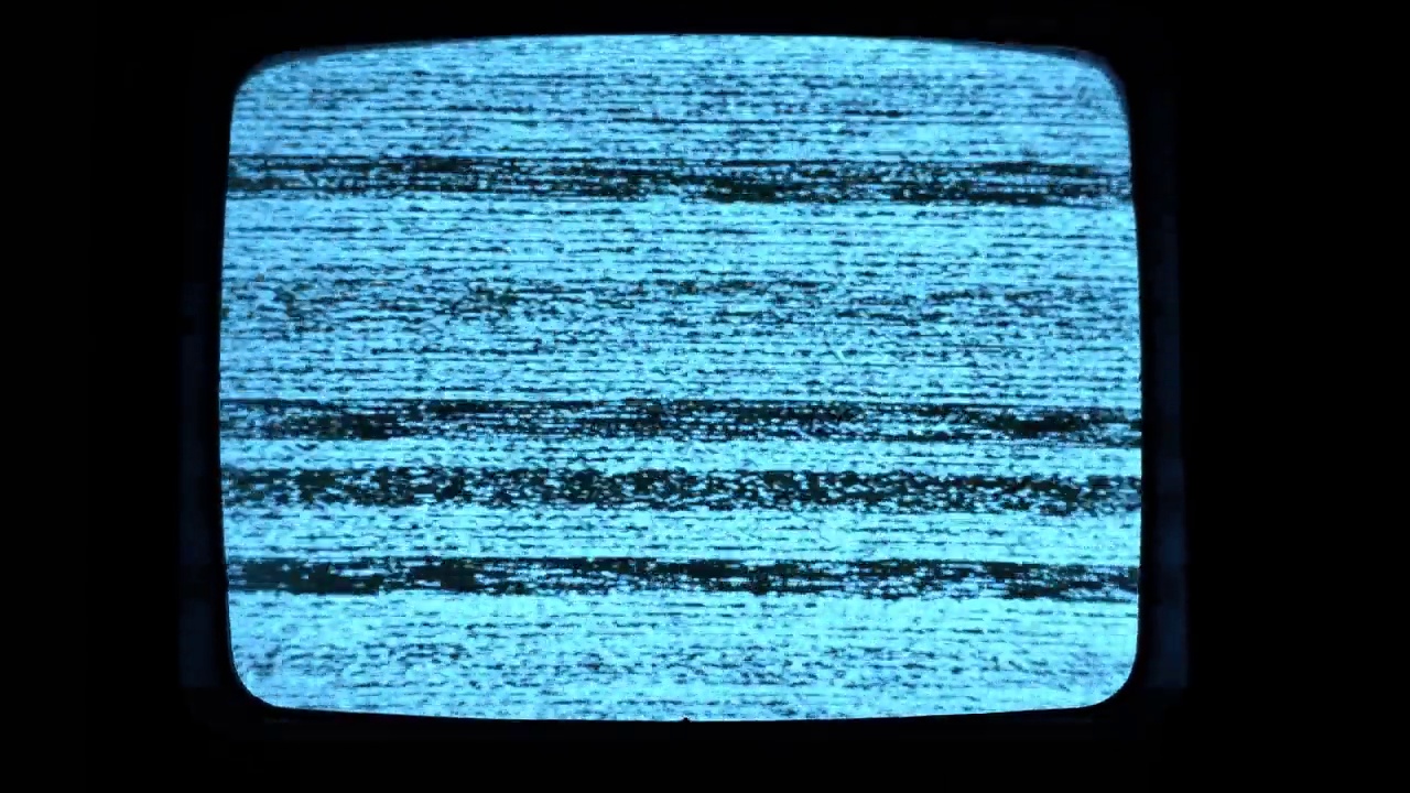 电视故障静电噪声失真信号问题错误视频损坏视频素材