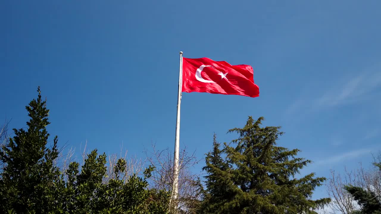 土耳其国旗视频素材