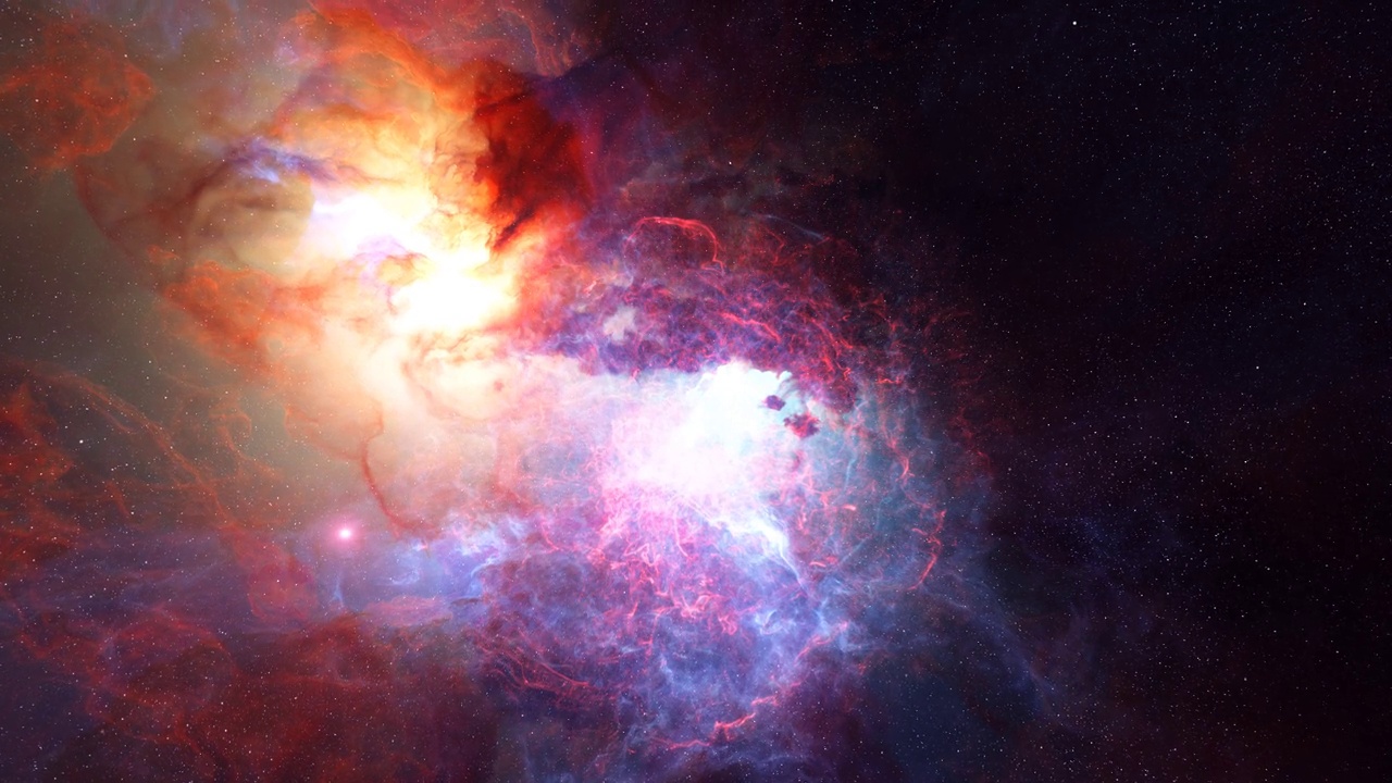 4K太空中美丽的星云视频素材
