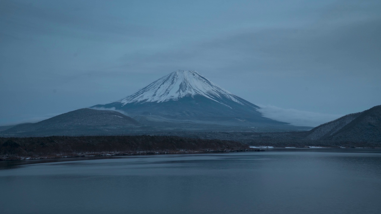 富士山间隔拍摄。视频下载