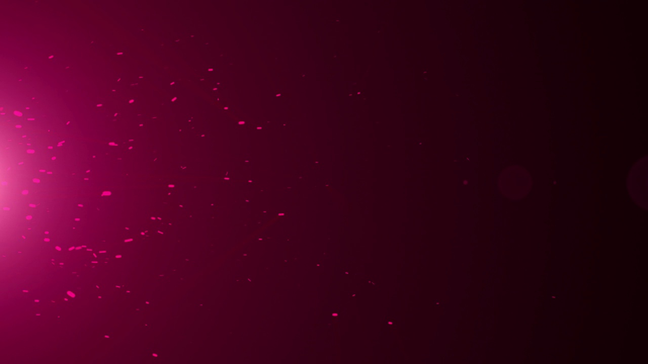 由离屏发射器产生的粉红色火花的高度详细动画。视频素材
