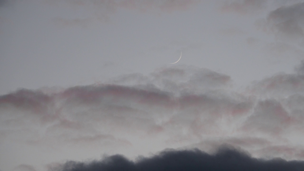 英国湖区安布尔塞德的新月。视频下载