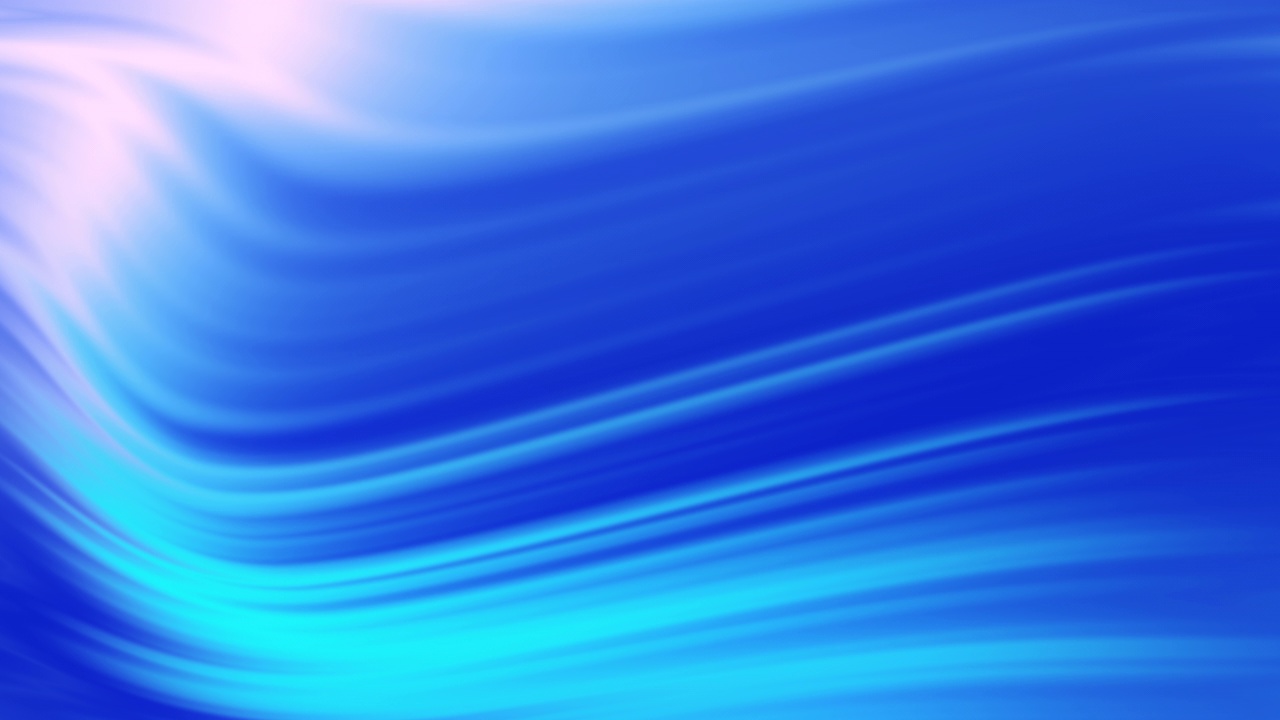 流体充满活力的梯度素材。移动的4k动画，深浅蓝白颜色与平滑的运动在帧摆动像波浪与复制空间弯曲抽象线条背景概念视频素材
