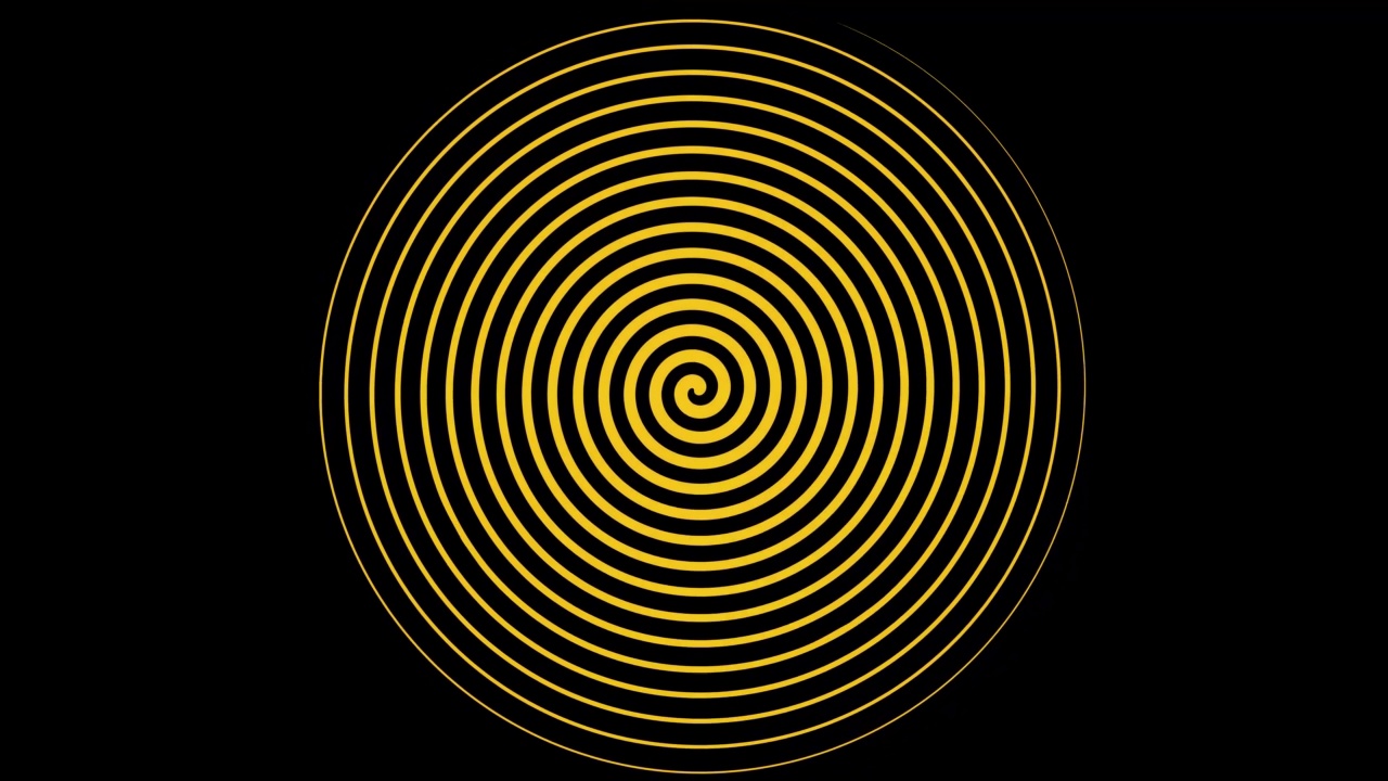 催眠多彩的旋转螺旋动画。抽象背景。4 k视频下载