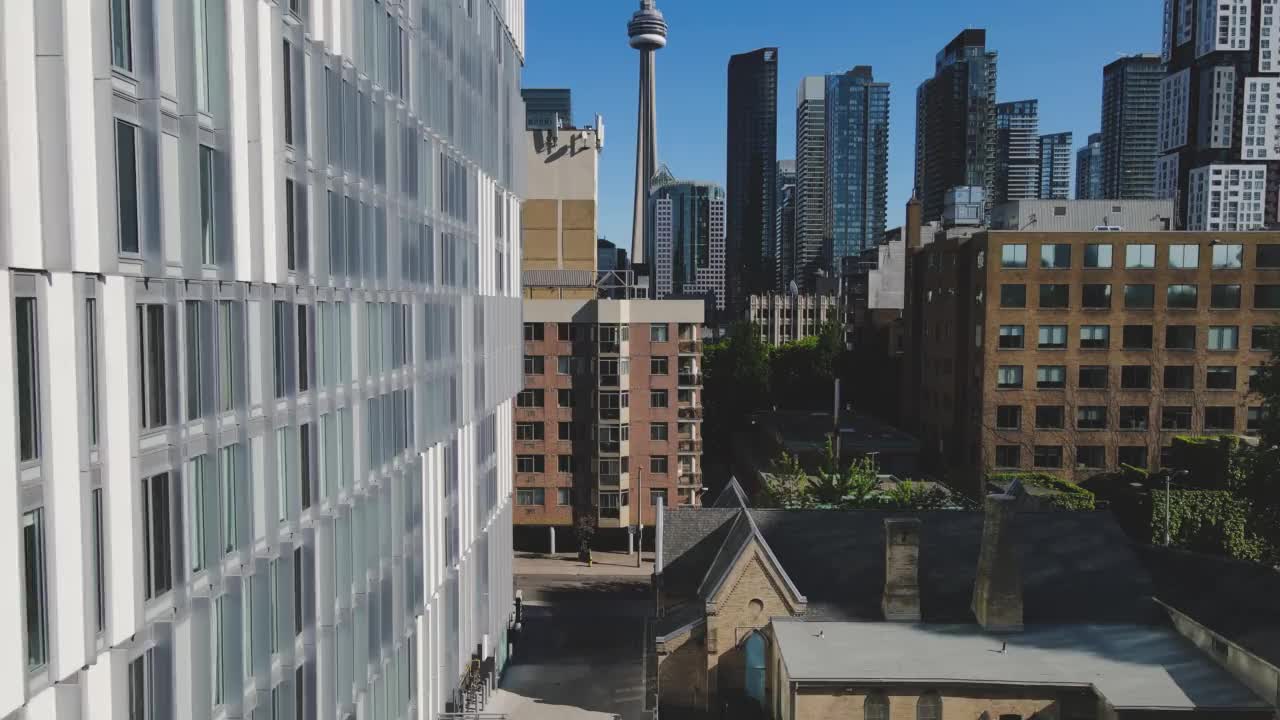 多伦多市中心的现代建筑视频下载