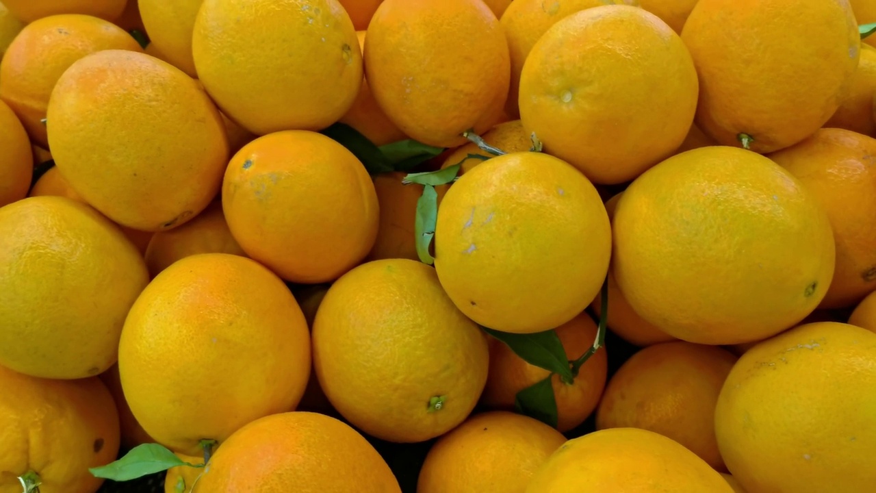美味的橘子视频素材